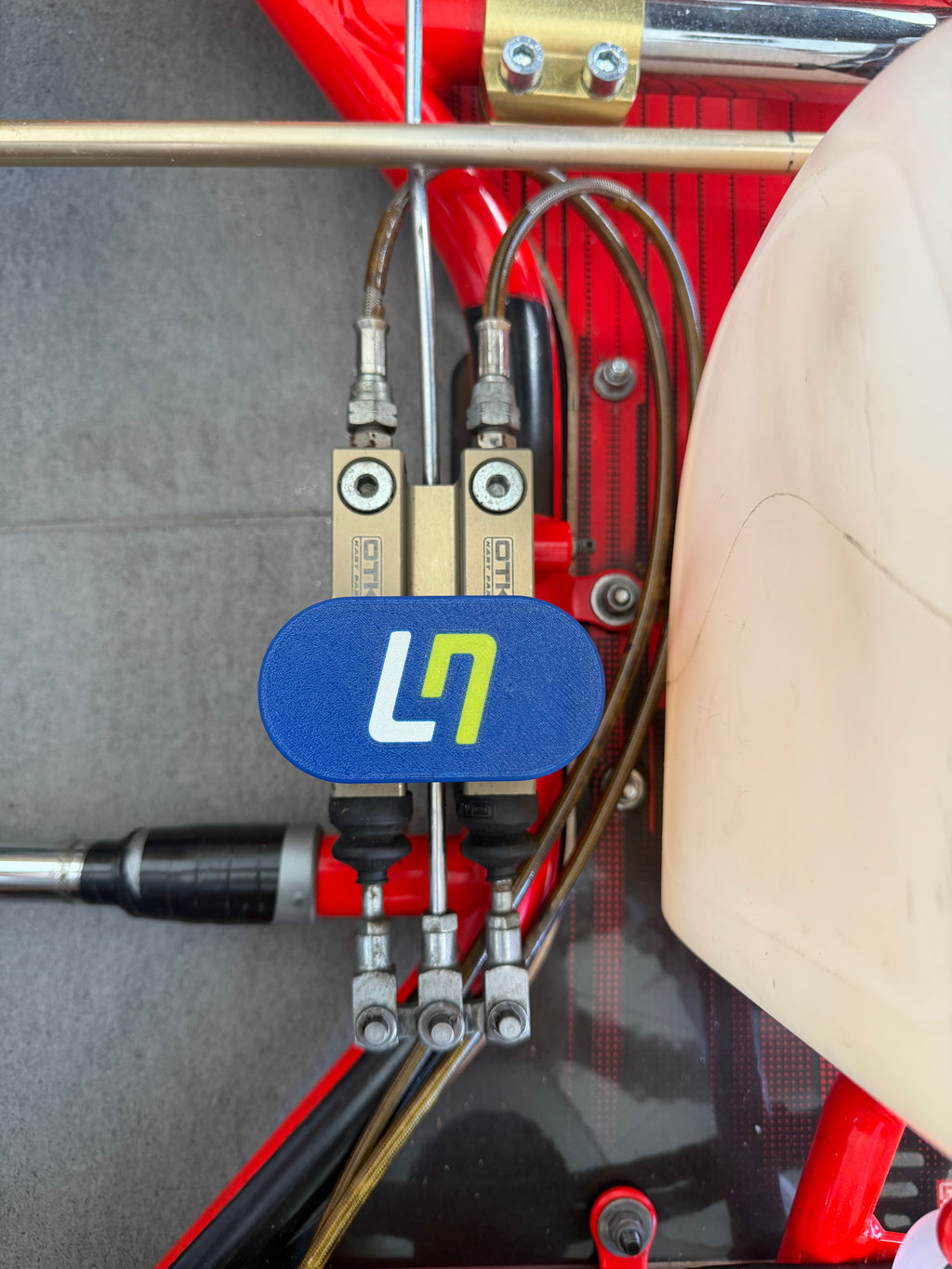 otk master cap brake cylinder with lando norris logo